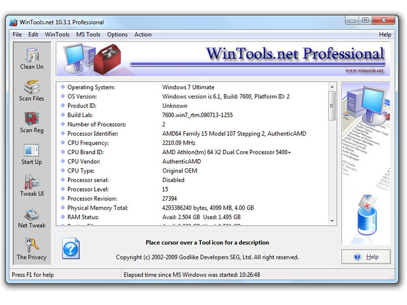 WinTools.net Professional Screenshot